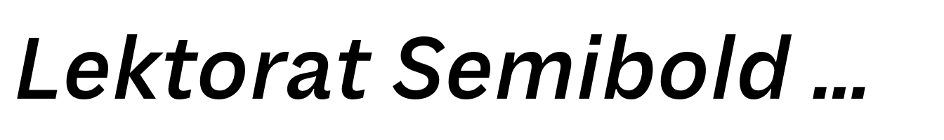 Lektorat Semibold Oblique